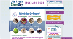 Desktop Screenshot of airfreshchemdry.com